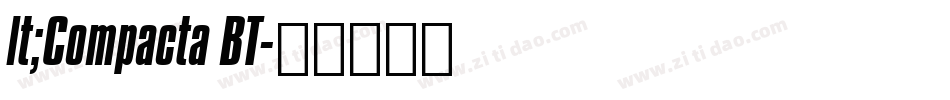 lt;Compacta BT字体转换